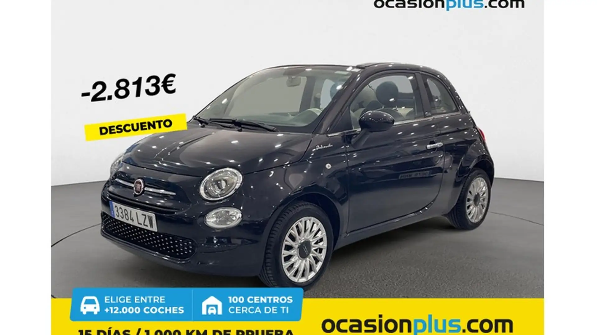 Fiat 500C 1.0 Hybrid Dolcevita 52kW Negro - 1