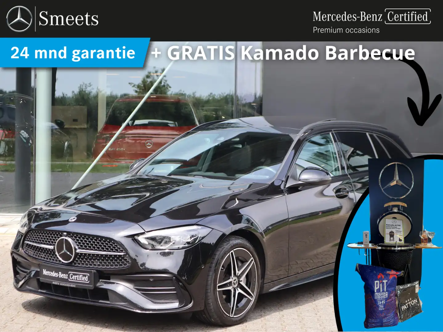 Mercedes-Benz C 300 Estate e AMG Line | Panoramadak | Navigatie | Came Zwart - 1