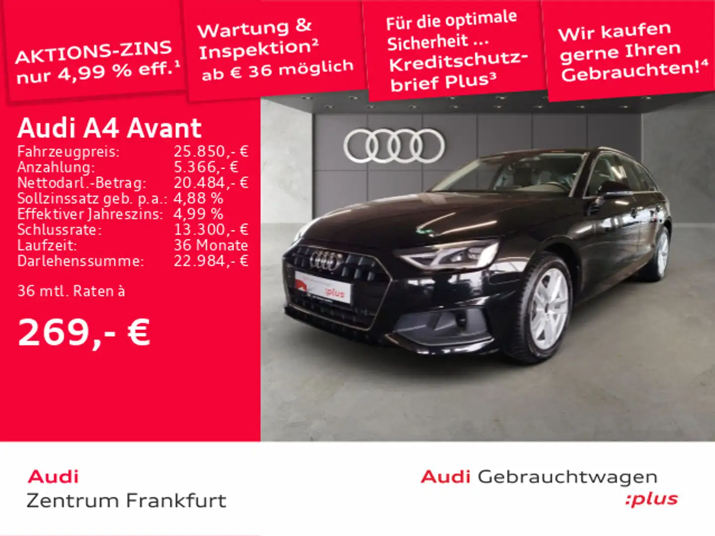 Audi A4 35 TFSI S tronic Navi Tempomat DAB PDC Negro - 1