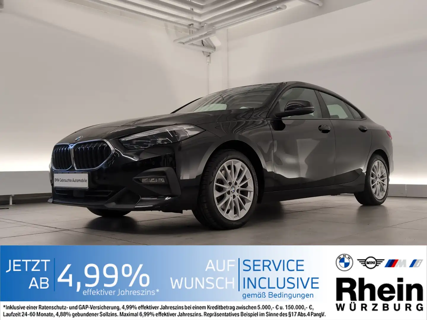 BMW 220 d Gran Coupé LED/Harman&Kardon/Lordose/SHZ LED/Har Schwarz - 1