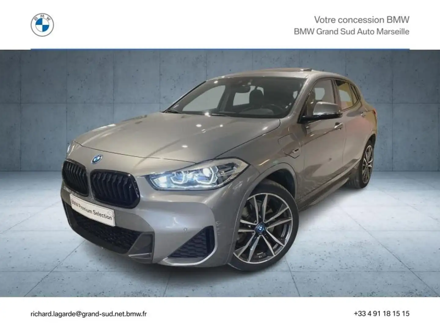 BMW X2 xDrive25eA 220ch M Sport Euro6d-T 6cv Gris - 1