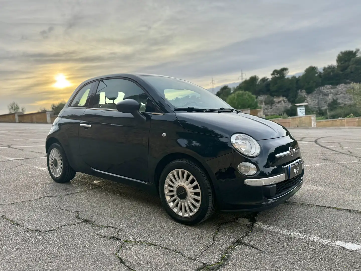 Fiat 500 LOUNGE/1.2 69 CV/TETTO/CERCHI 15" Nero - 1