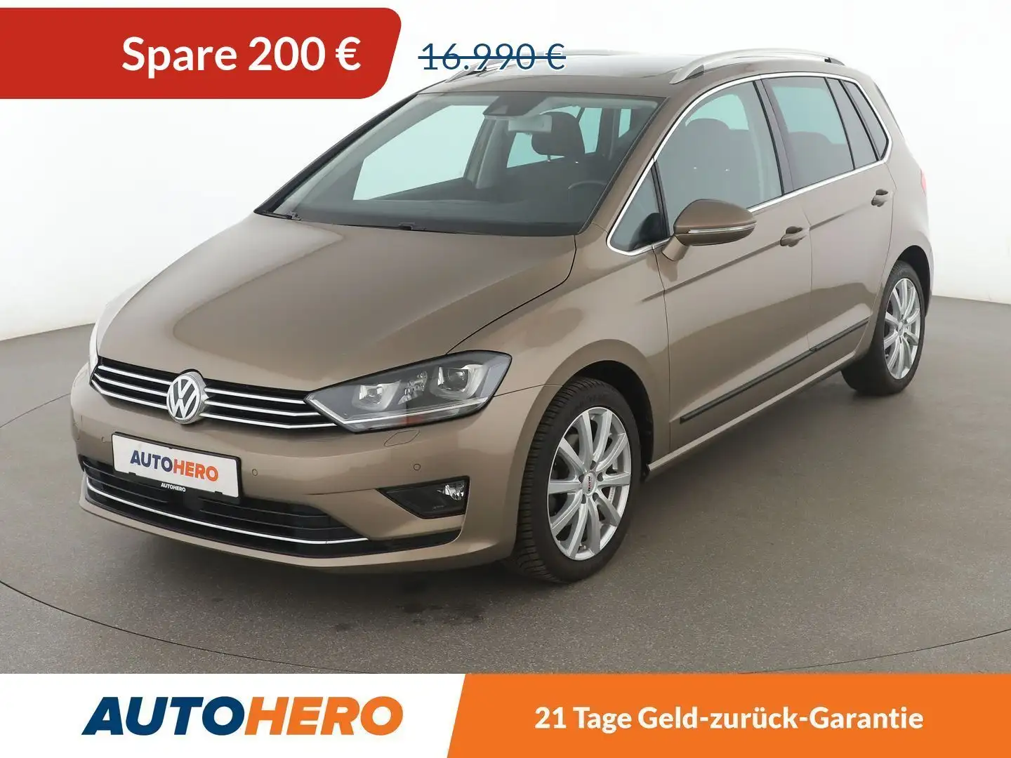 Volkswagen Golf Sportsvan 1.4 TSI Highline BMT Aut.*NAVI*BI-XENON*ACC*CAM* Jaune - 1