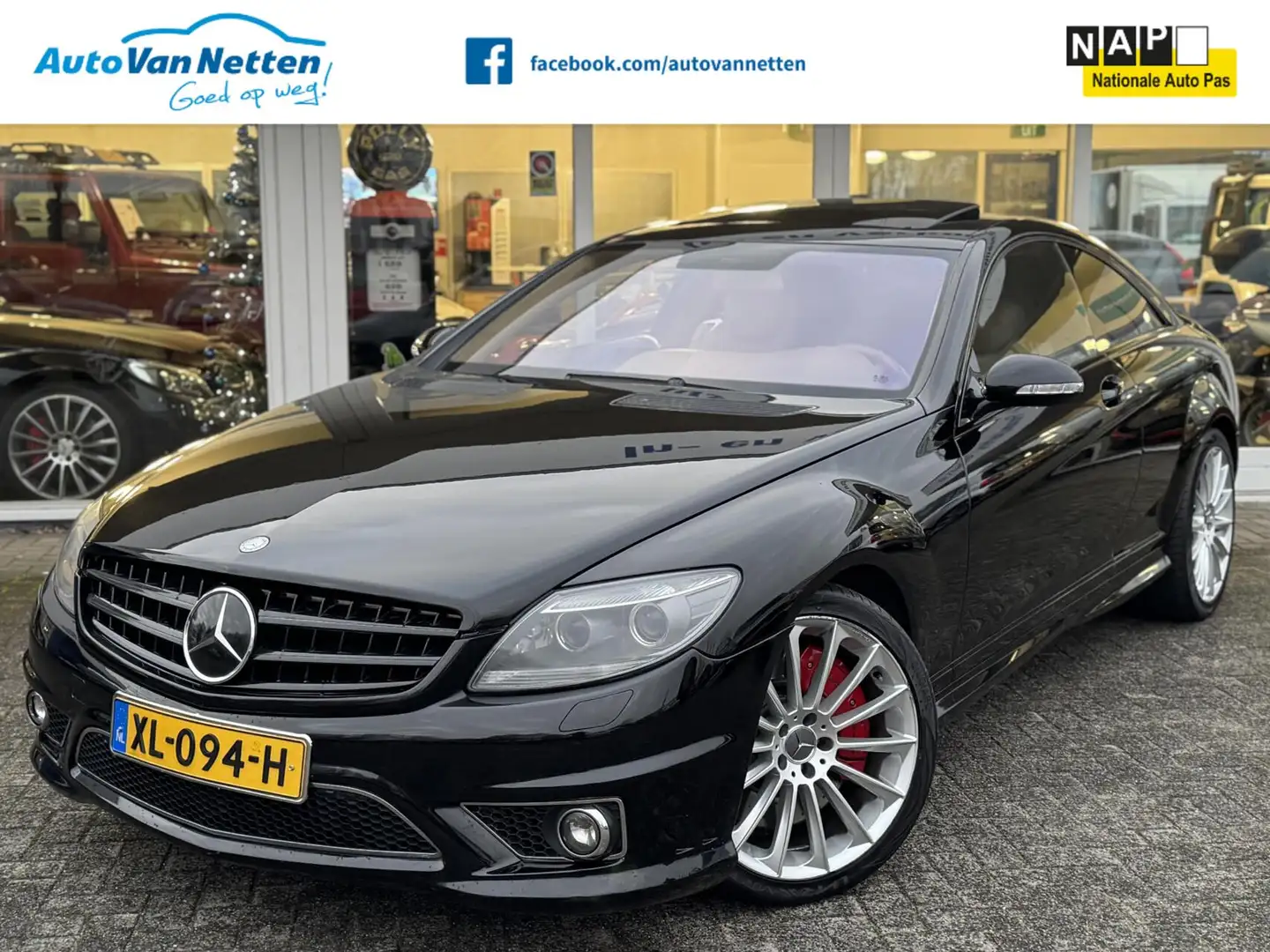 Mercedes-Benz CL 63 AMG 6.3 V8 525pk, Leder,Xenon,Clima,20"inch, Negro - 1