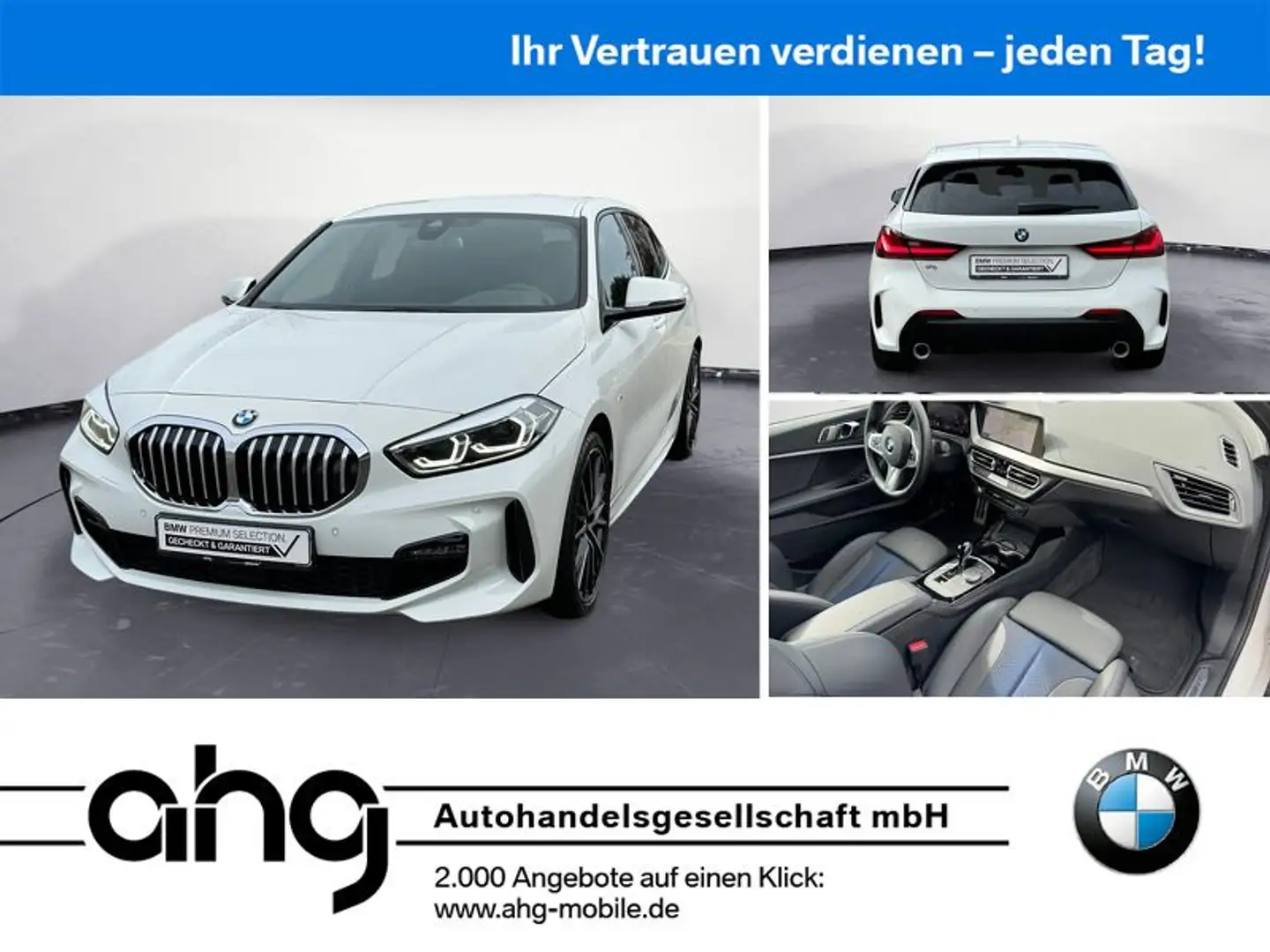BMW 120 i M Sport Steptronic Navi Klima DKG AHK HiFi Wit - 1