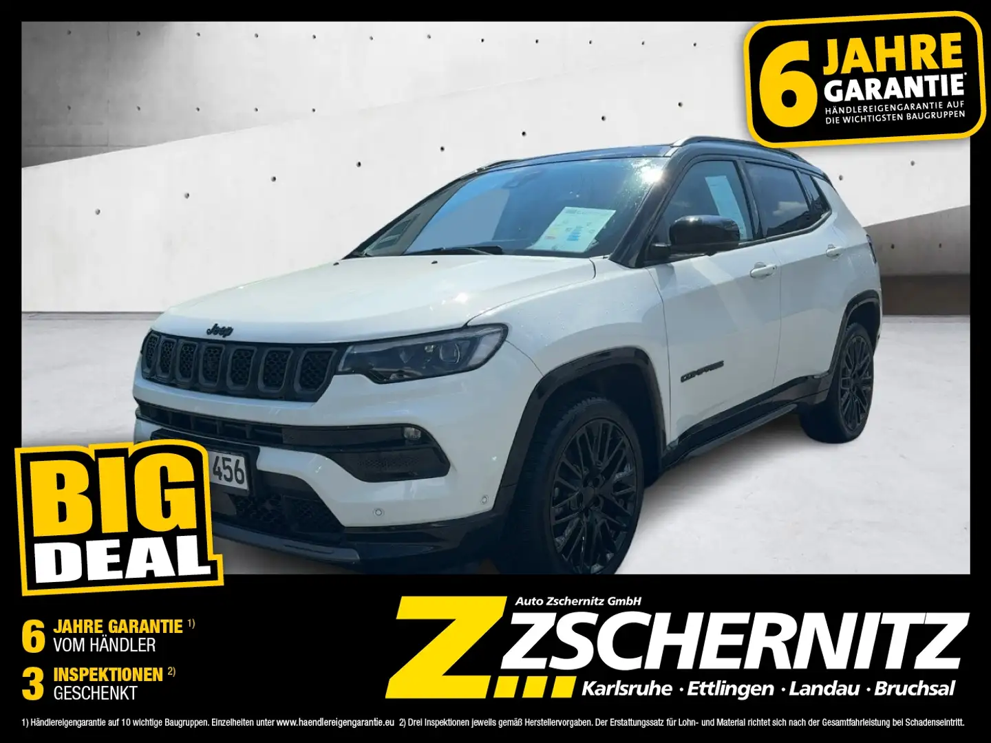 Jeep Compass 1.5T MHEV ''S'' *LED*NAVI*KAMERA*SHZ*PDC* Weiß - 1