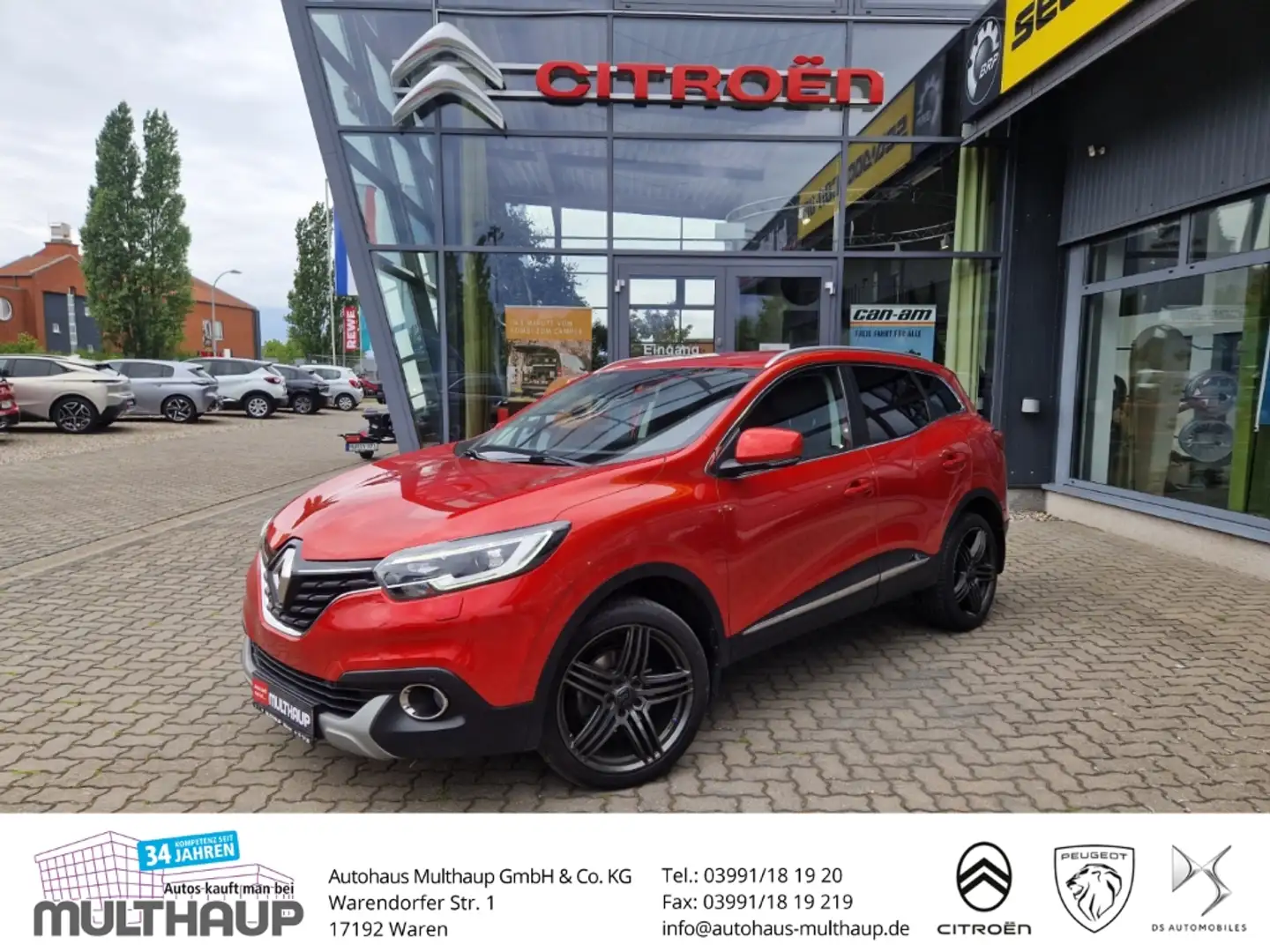 Renault Kadjar XMOD 4x4 1.6 dCi 130 SHZ Klimaautom AHK Rot - 1