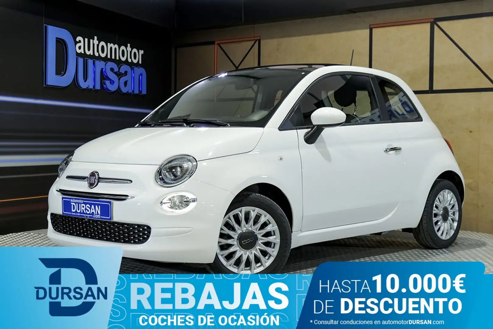 Fiat 500 Lounge 1.0 6v GSE 52KW 70 CV Blanc - 1
