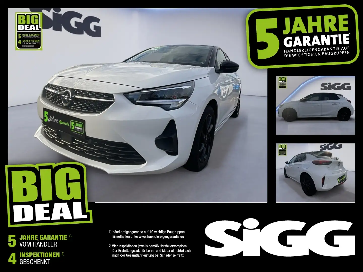 Opel Corsa F 1.2 Turbo GS Line LED wenig Kilometer Weiß - 1