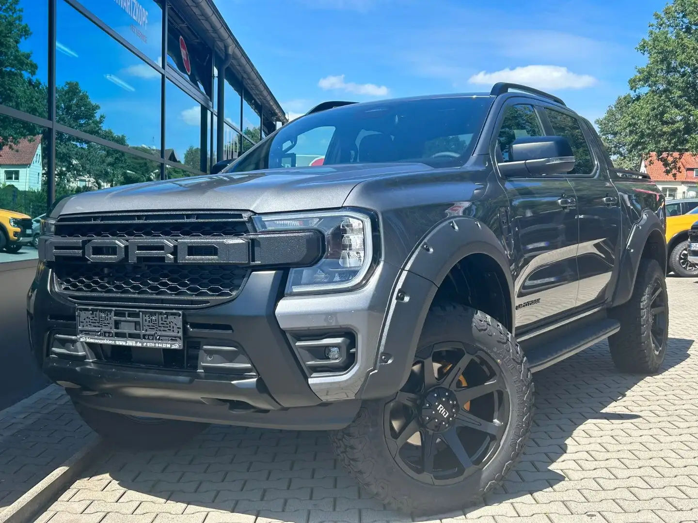 Ford Ranger Wildtrak 3,0 eRollo Stdhz hoch breit Alu20 Np80t Grijs - 1