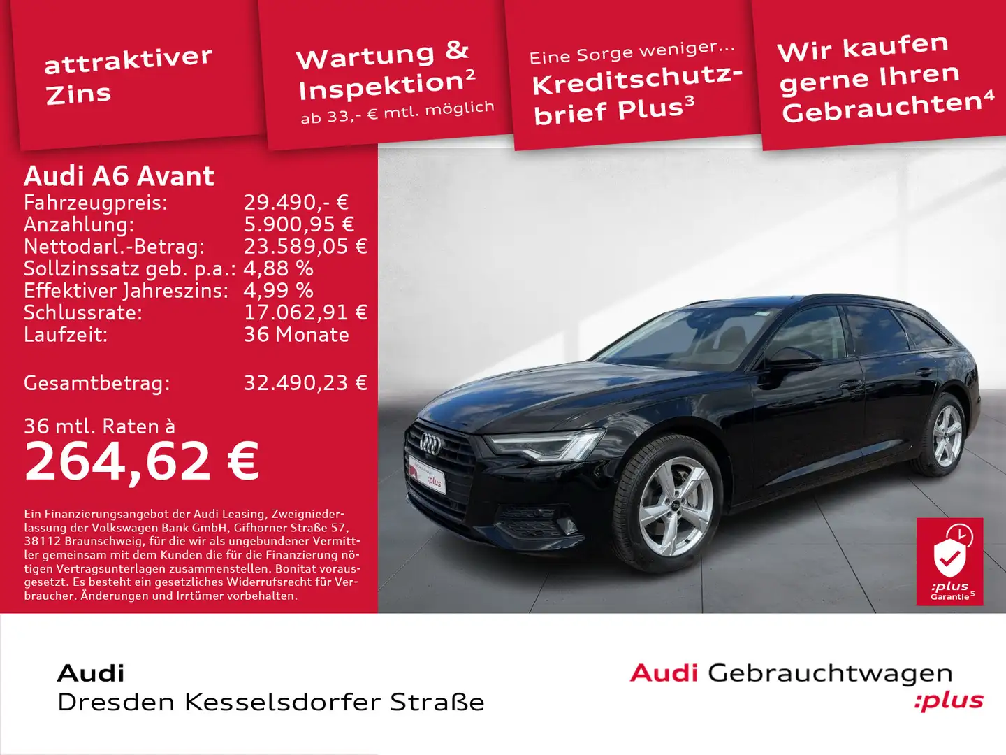 Audi A6 45 TDI Q.sport Kamera LED Navi Nero - 1