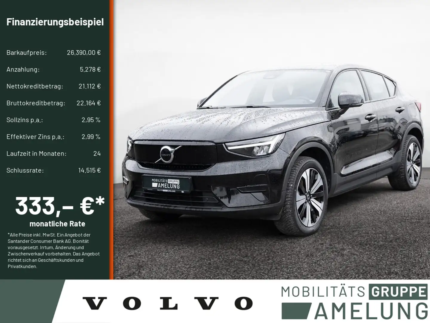 Volvo C40 Recharge Single Motor Core PDC NAVI LED Negru - 1