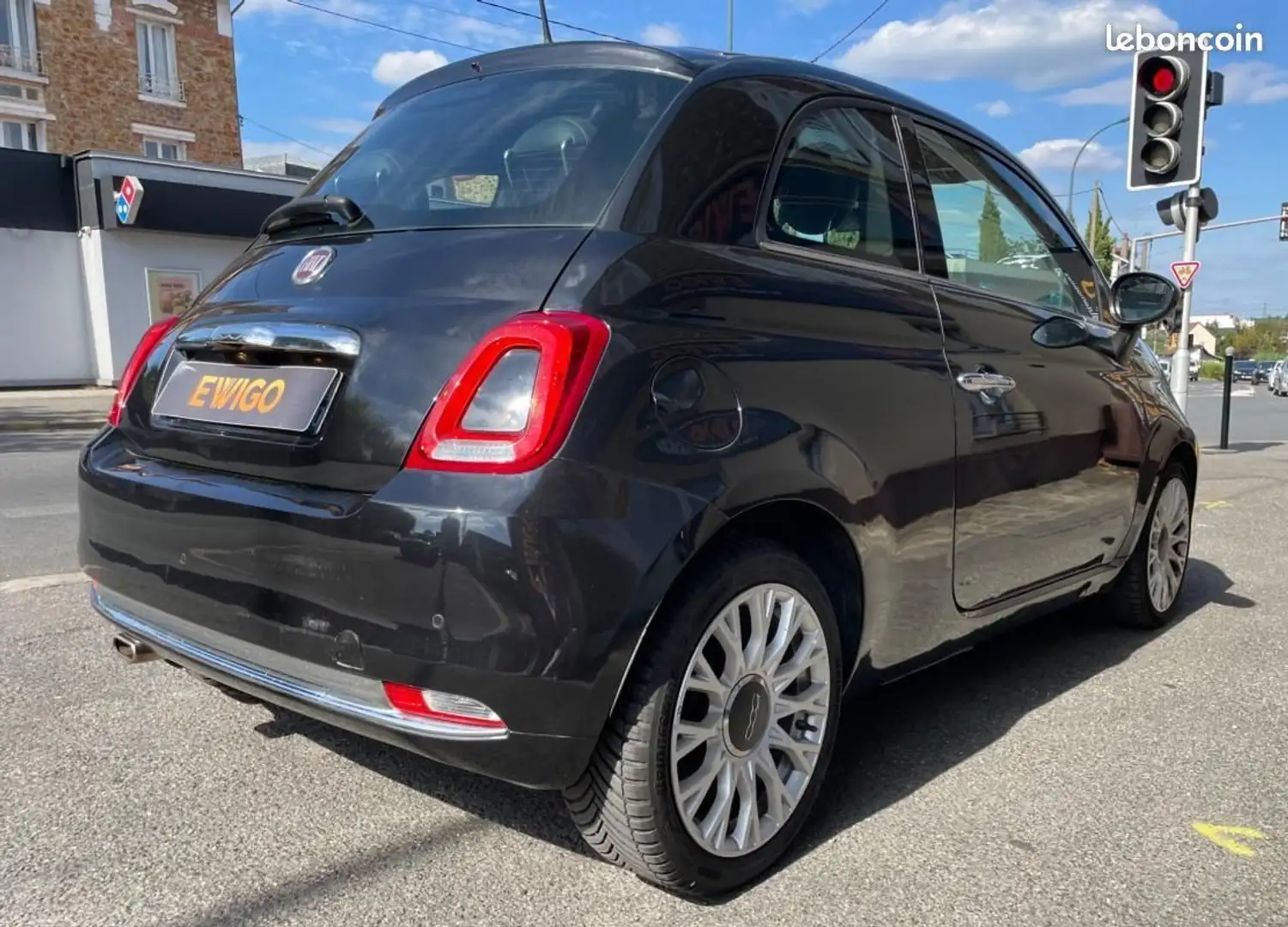 Fiat 500 1.2 70 STAR BVA TOIT PANORAMIQUE Noir - 2