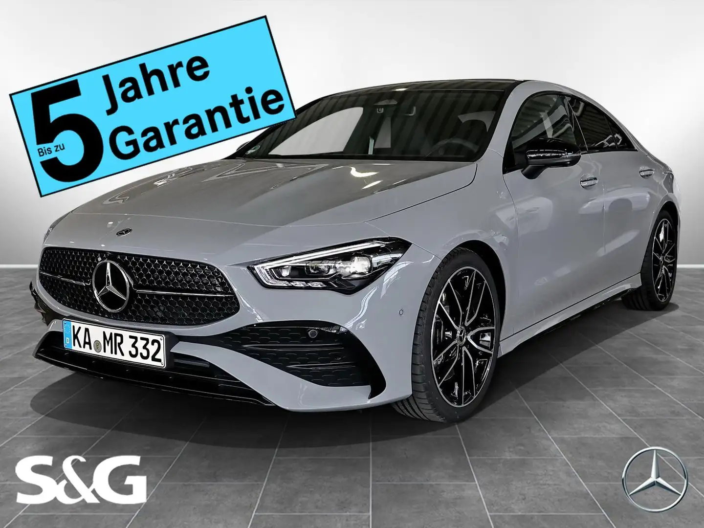 Mercedes-Benz CLA 250 4M Coupé AMG MBUX+360°+M-LED+Pano+Night+ Grau - 1