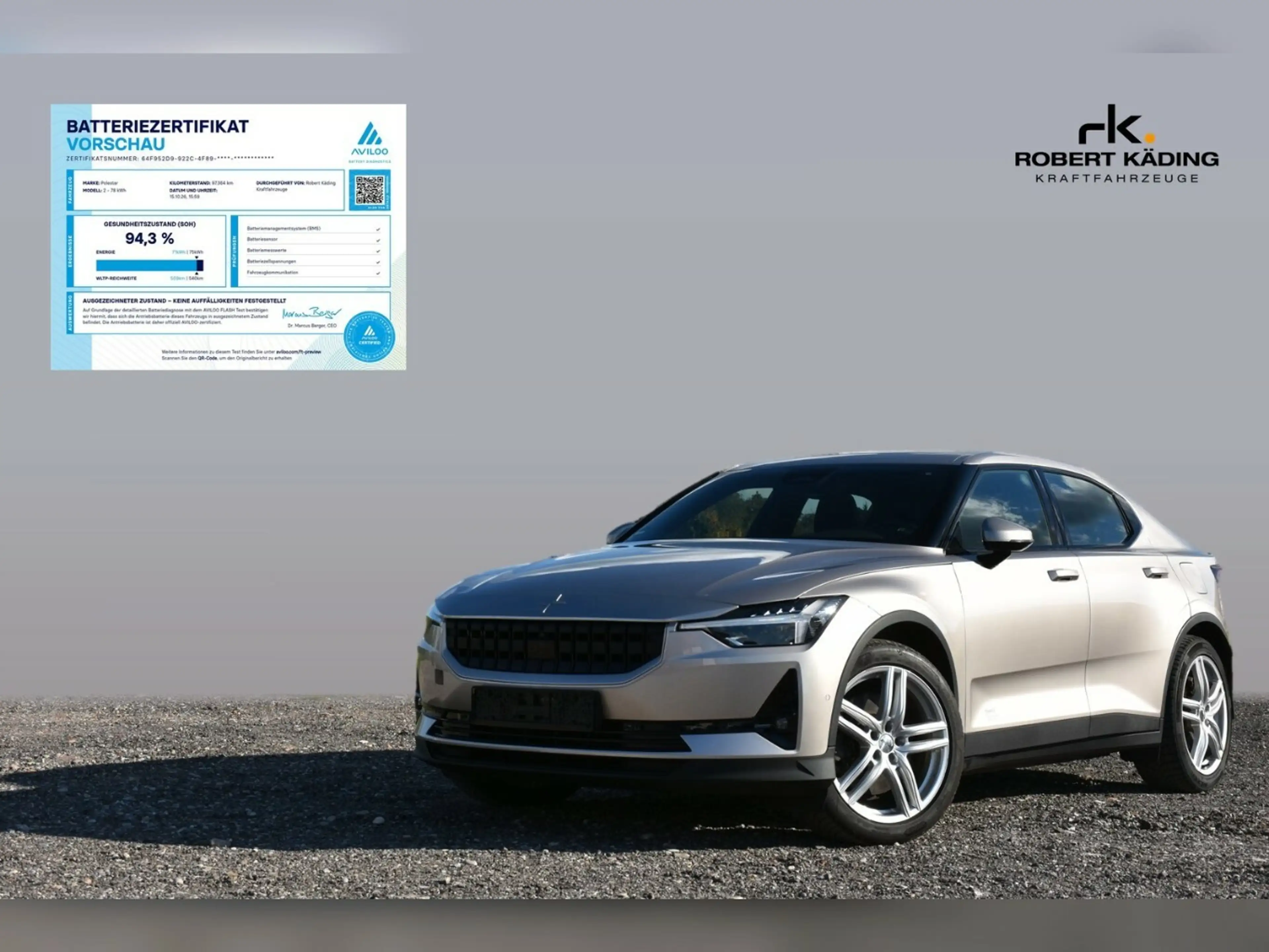 Polestar 2 Long Range Pano Wärmepumpe SoH 94%
