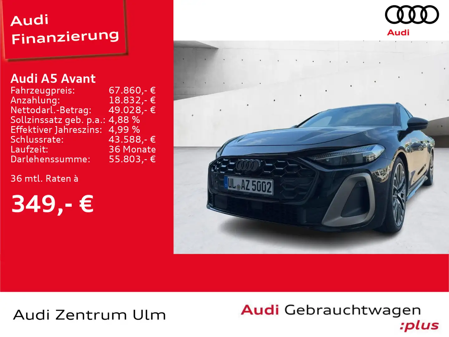Audi A5 TDI quattro S line TECH PRO B&O HD-UP Schwarz - 1