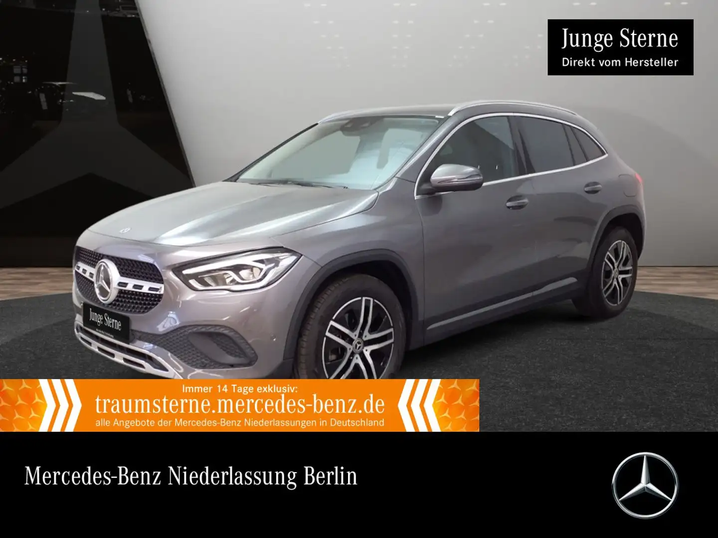 Mercedes-Benz GLA 200 PROGRESSIVE+LED+BURMESTER+7G Grijs - 1