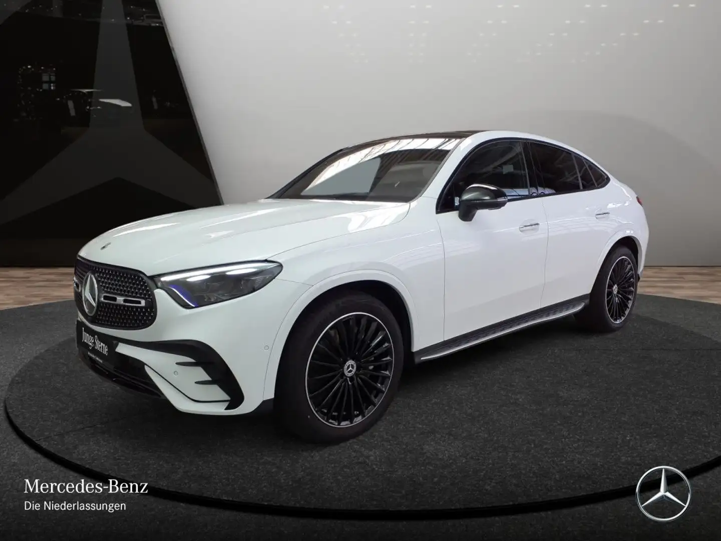 Mercedes-Benz GLC 300 d 4M AMG+NIGHT+PANO+AHK+KAMERA+TOTW+9G Blanc - 2