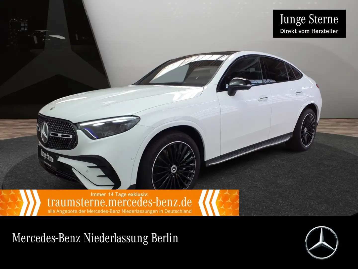 Mercedes-Benz GLC 300 d 4M AMG+NIGHT+PANO+AHK+KAMERA+TOTW+9G Blanc - 1