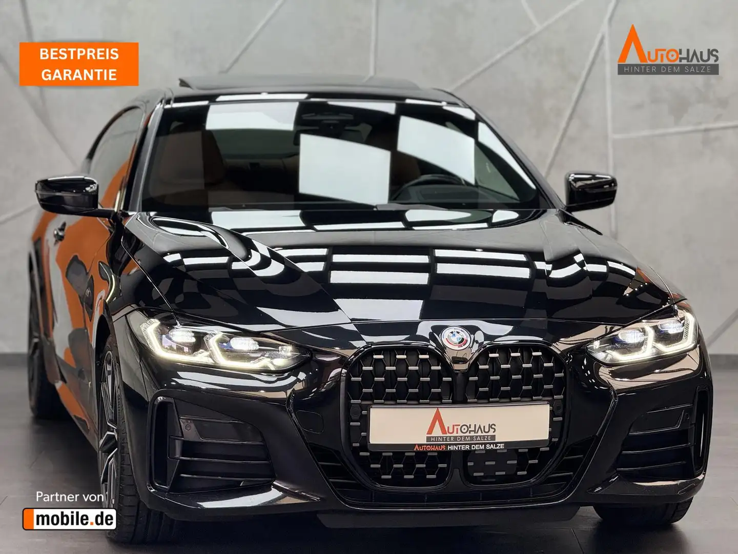 BMW 440 d xDrive 3.0 d|HUD|STDHZG|AHK|H&K|KAM|LM Schwarz - 1