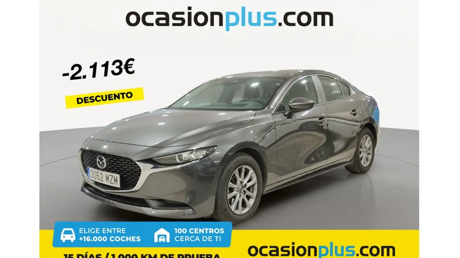 Mazda 3 Sedán 2.5 e-Skyactiv-G Prime-line 103kW Gris - 1