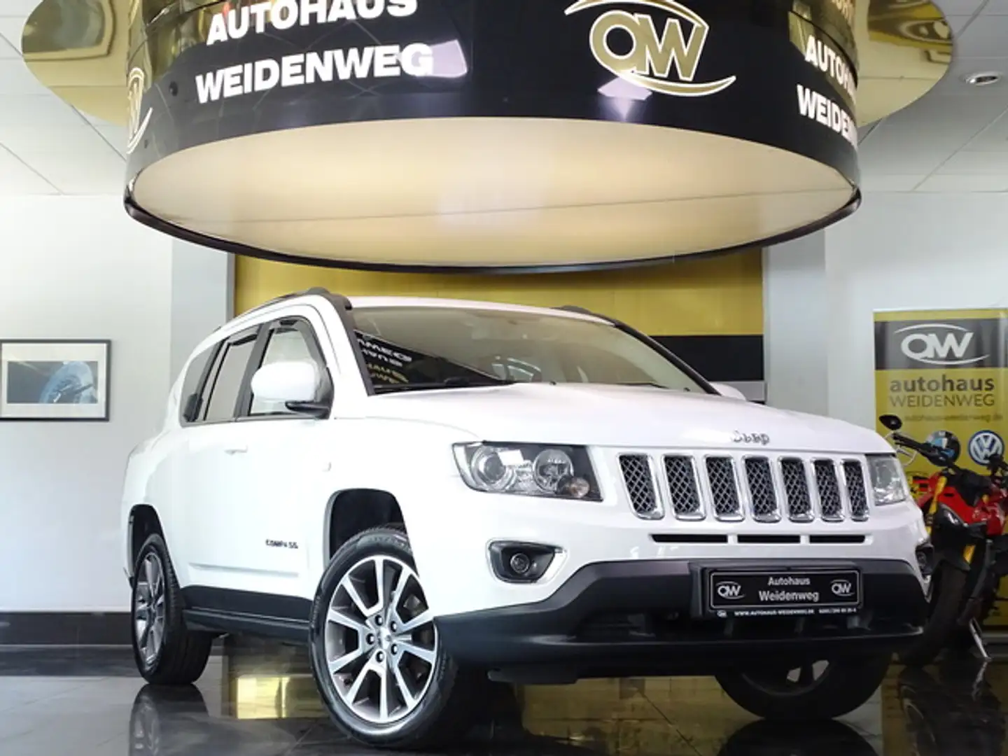 Jeep Compass 2.4 Limited 4x4 Autom.Leder SHZ Kamera Blanc - 2