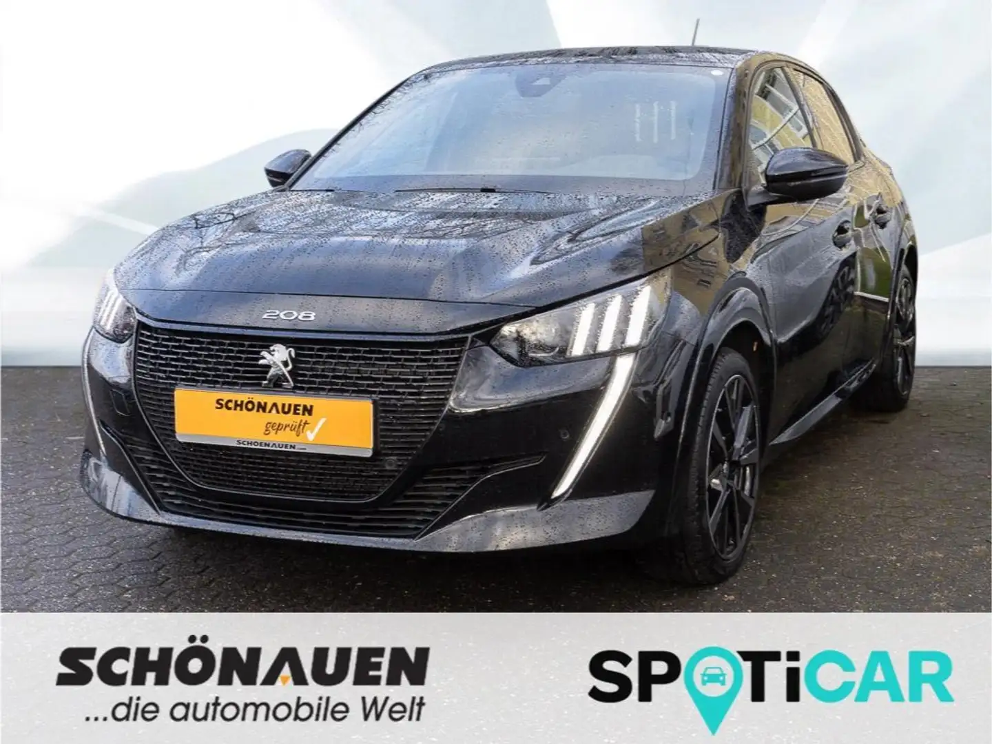 Peugeot 208 ELEKTRO GT +OBC11kW+SHZ+KEYLESS+NAVI+RFK+PDC+ Noir - 1