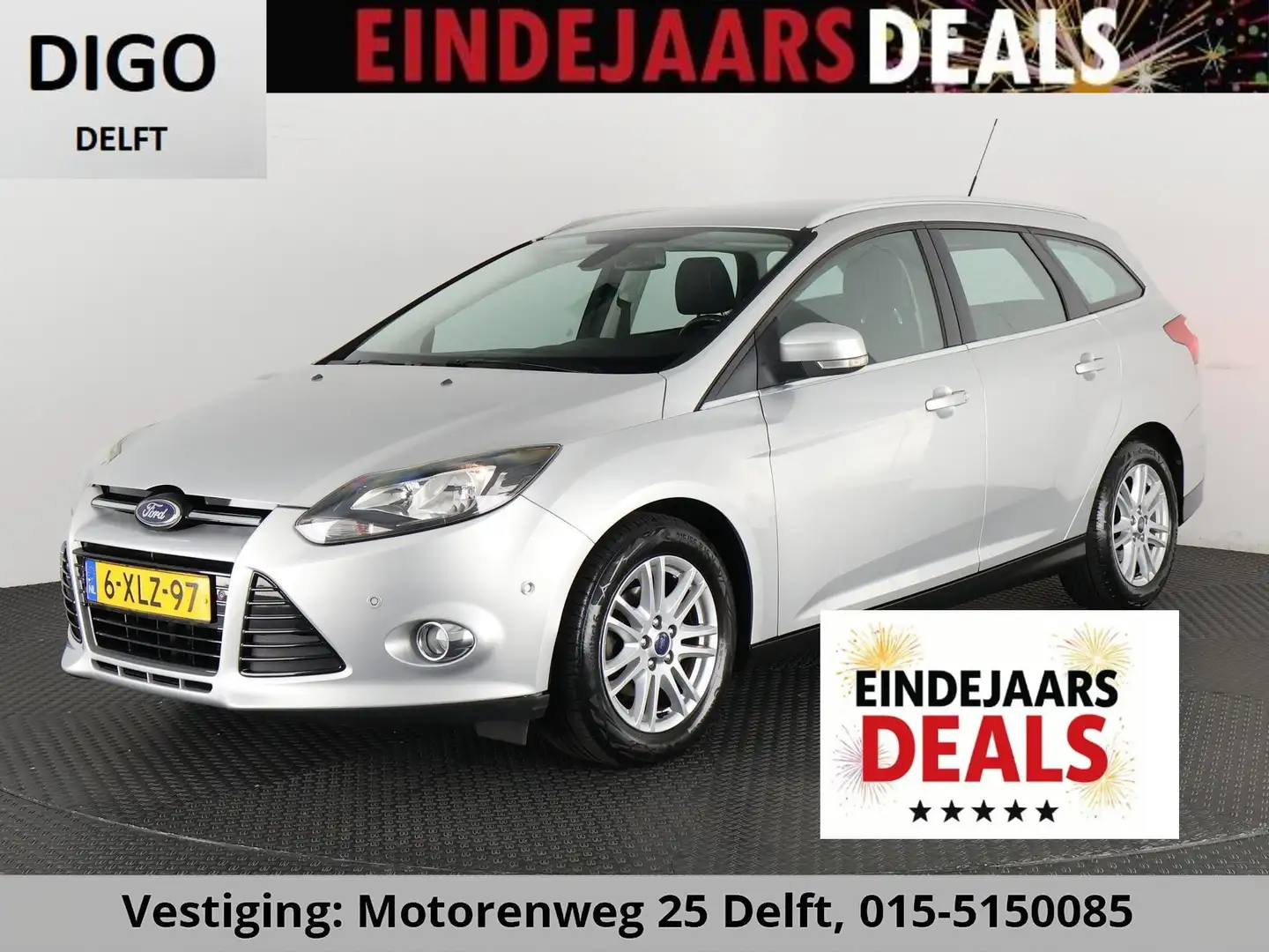 Ford Focus Wagon 1.0 ECOBOOST .NAVI. DISTRIBUTIE NIEUW 2e EIG Grau - 1
