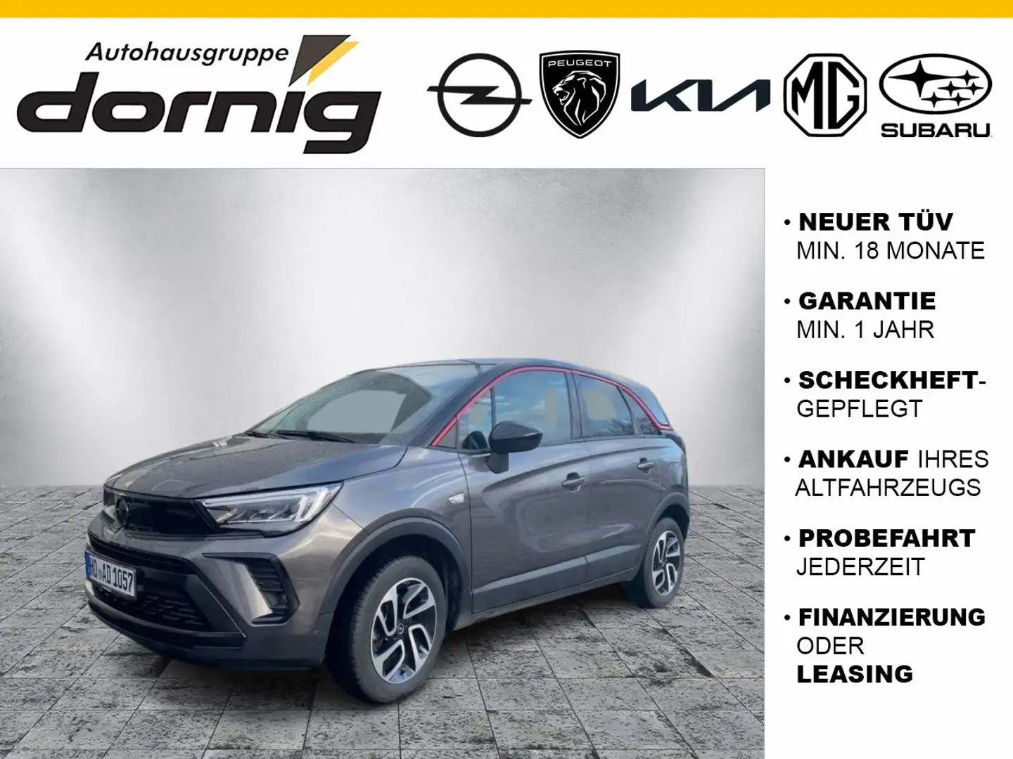 Opel Crossland X Crossland GS, Kamera hi, Klimaaut., SHZ Grau - 1