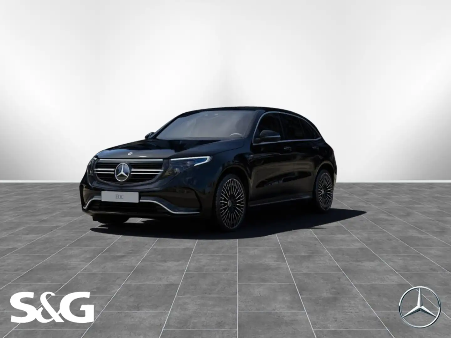 Mercedes-Benz EQC 400 4M AMG Line DISTR+SCHIEBEDACH+HEADUP+21" Schwarz - 1