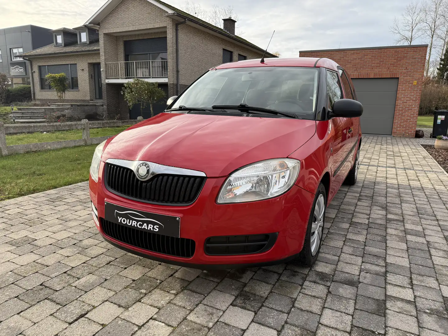 Skoda Roomster 1.2i * MET KEURING VOOR VERKOOP Roşu - 1