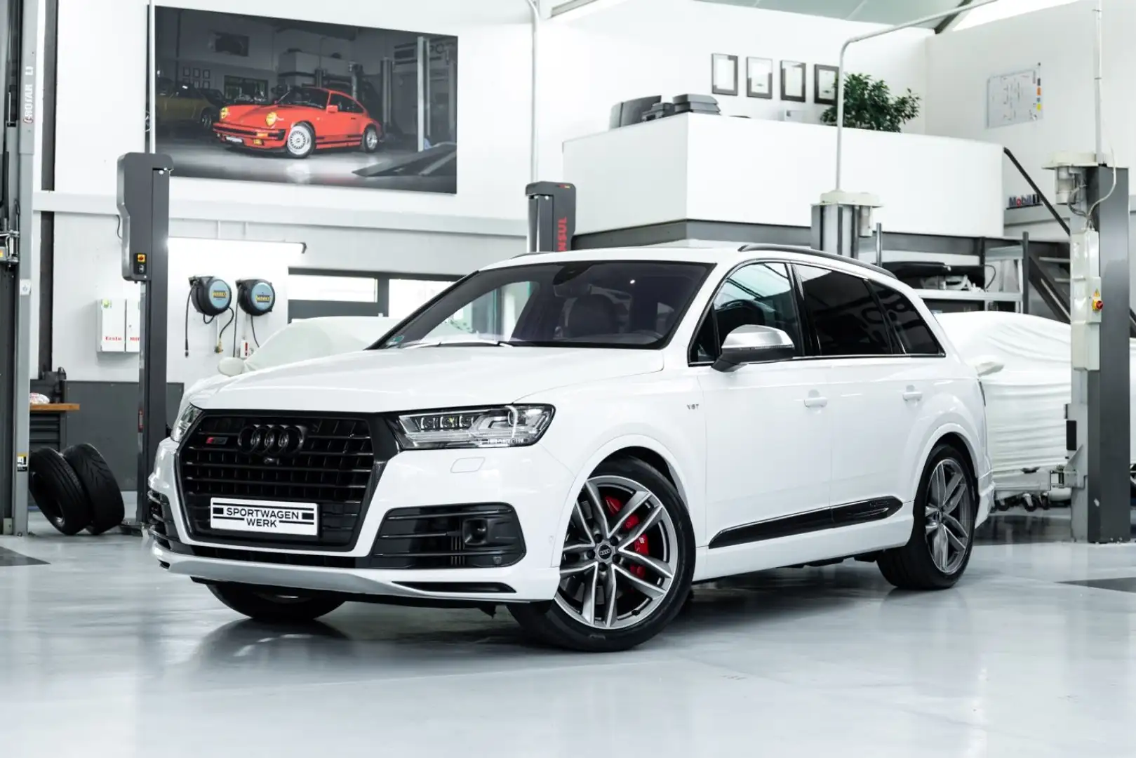 Audi SQ7 I BOSE I Carbon I Matrix I 7 Sitze I AHK Blanc - 1