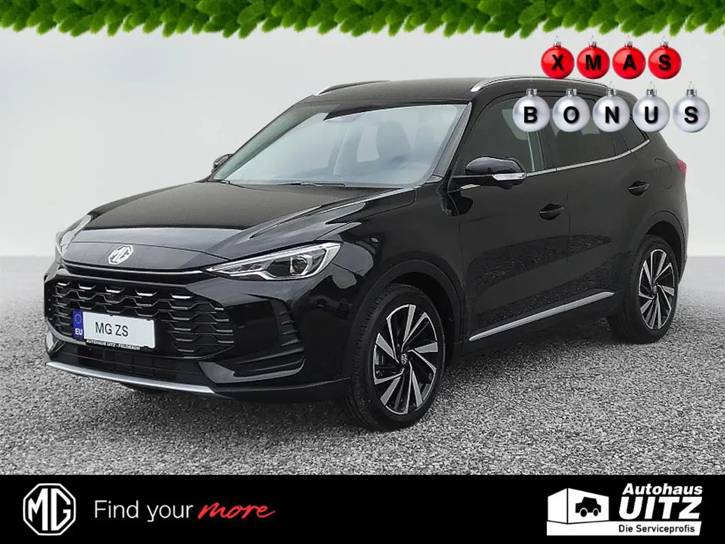 MG ZS Hybrid+ Luxury 360°Kam+LED+Distr+Navi+SHZ+LHZ Schwarz - 1