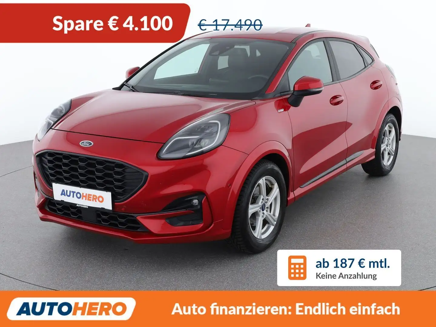 Ford Puma 1.0 EcoBoost ST-Line X Mild-Hybrid Rot - 1