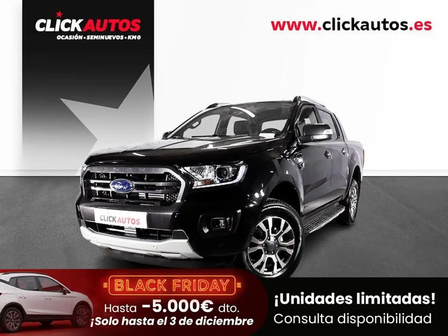 Ford Ranger 2.0 213CV Wildtrak 4x4 AT Negro - 1