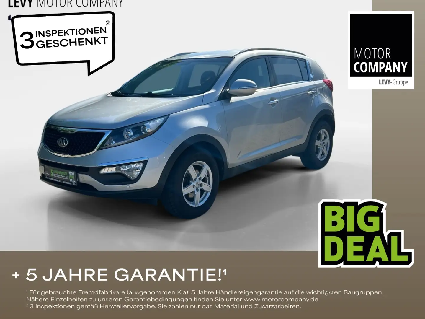 Kia Sportage 4xSHZ LM KlimaA PDC ParkAss KAM Stříbrná - 1