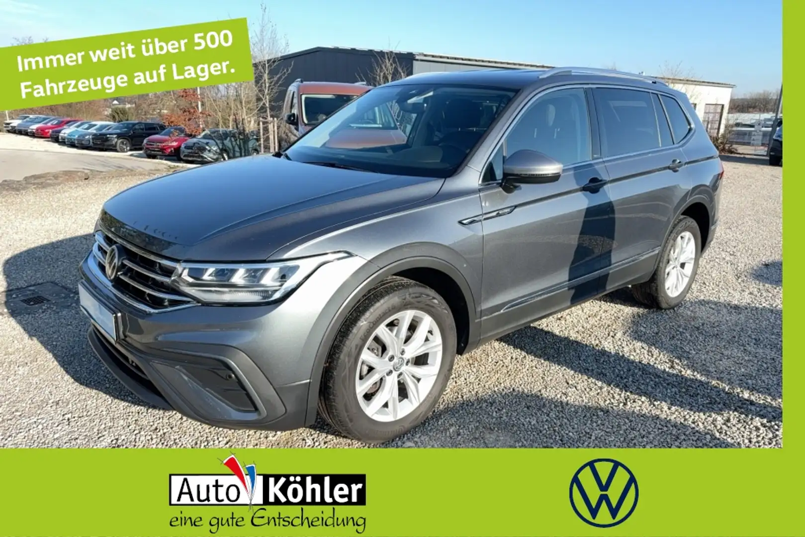Volkswagen Tiguan Allspace TDI Life AHK Black/AHK/Virt/360 Grau - 1