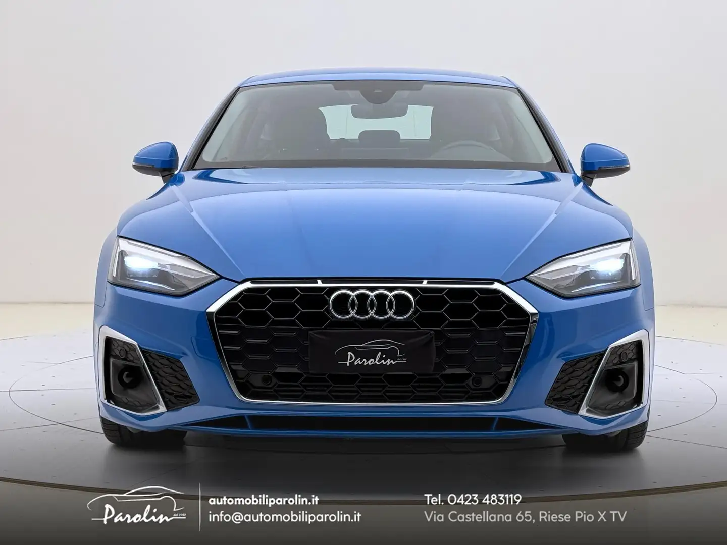 Audi A5 Sportback 40 2.0 tfsi S-line edition S-tronic mhev Bleu - 2