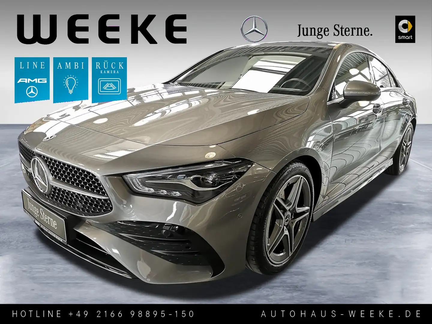 Mercedes-Benz CLA 200 Coupé AMG ADVANCED PLUS+KEYLESS+WINTER-P Gris - 1