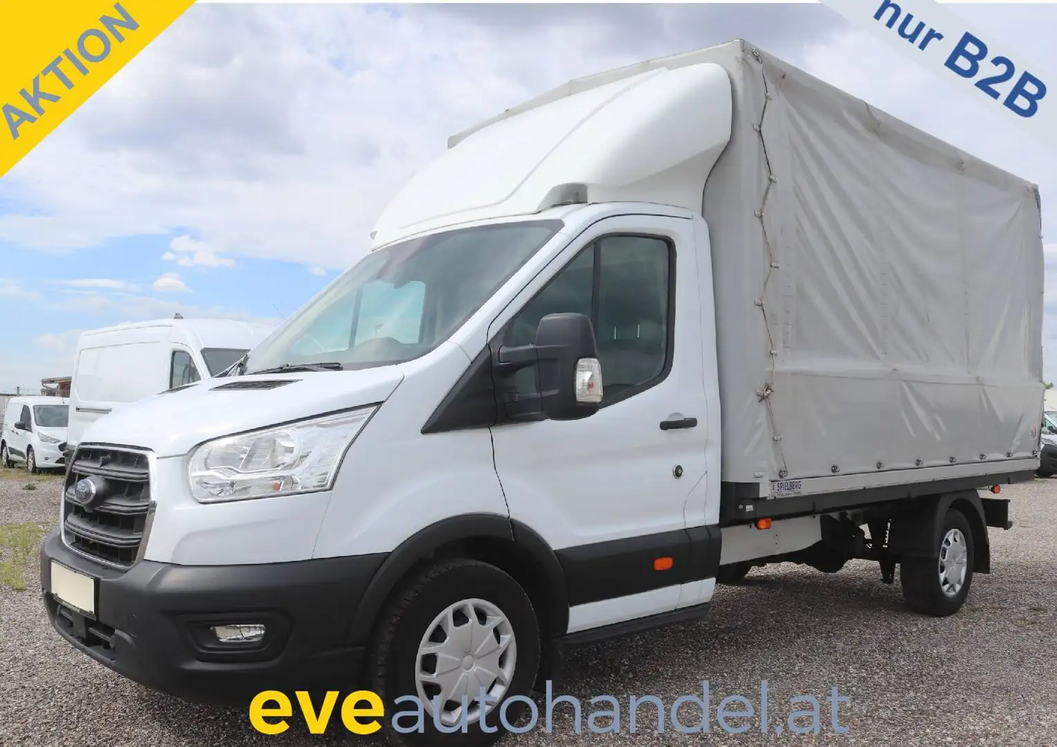 Ford Transit L3/€ 17.900,- netto/Pritsche Plane Kasten TEMP KLIMA TEL Weiß - 1