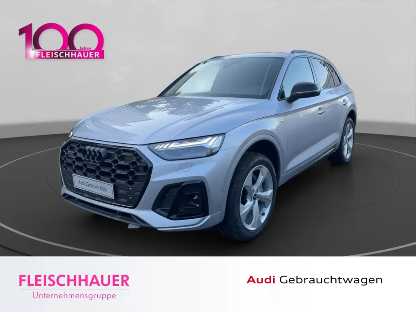 Audi Q5 S line 40 TDI quattro MATRIX+AHK+HUD+RFK Silber - 1