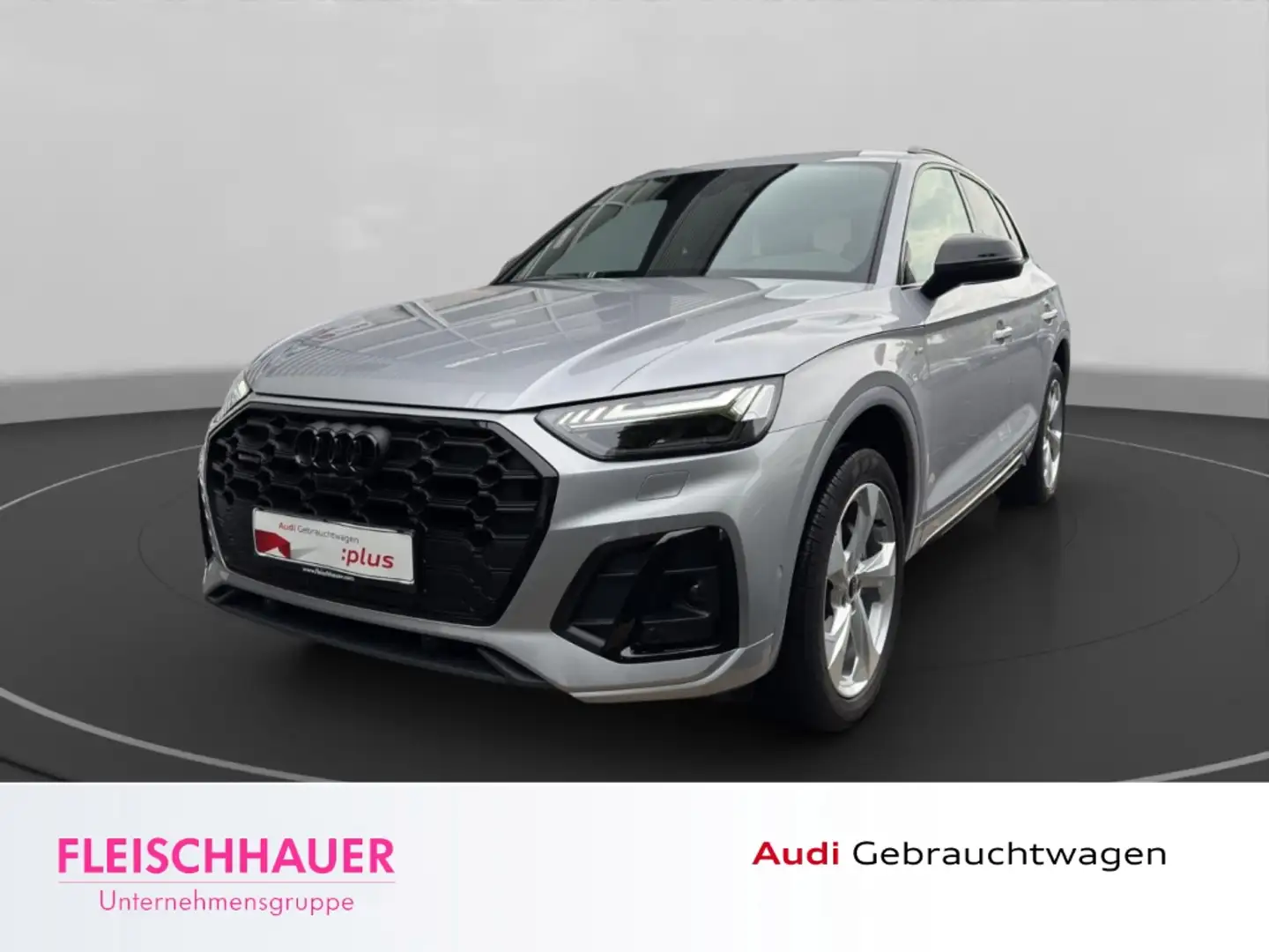 Audi Q5 S line 40 TDI quattro MATRIX AHK HUD RFK Silber - 1