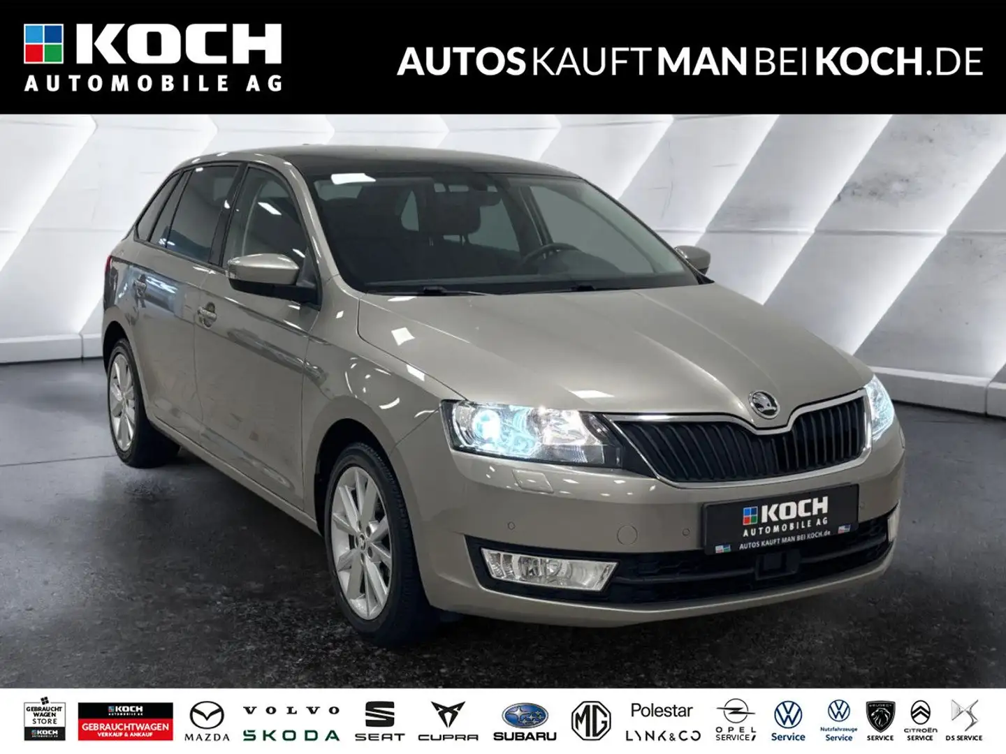 Skoda Rapid/Spaceback Rapid Spaceback 1.4 TSI DSG Joy Pano PDC v+h Nav Beige - 1