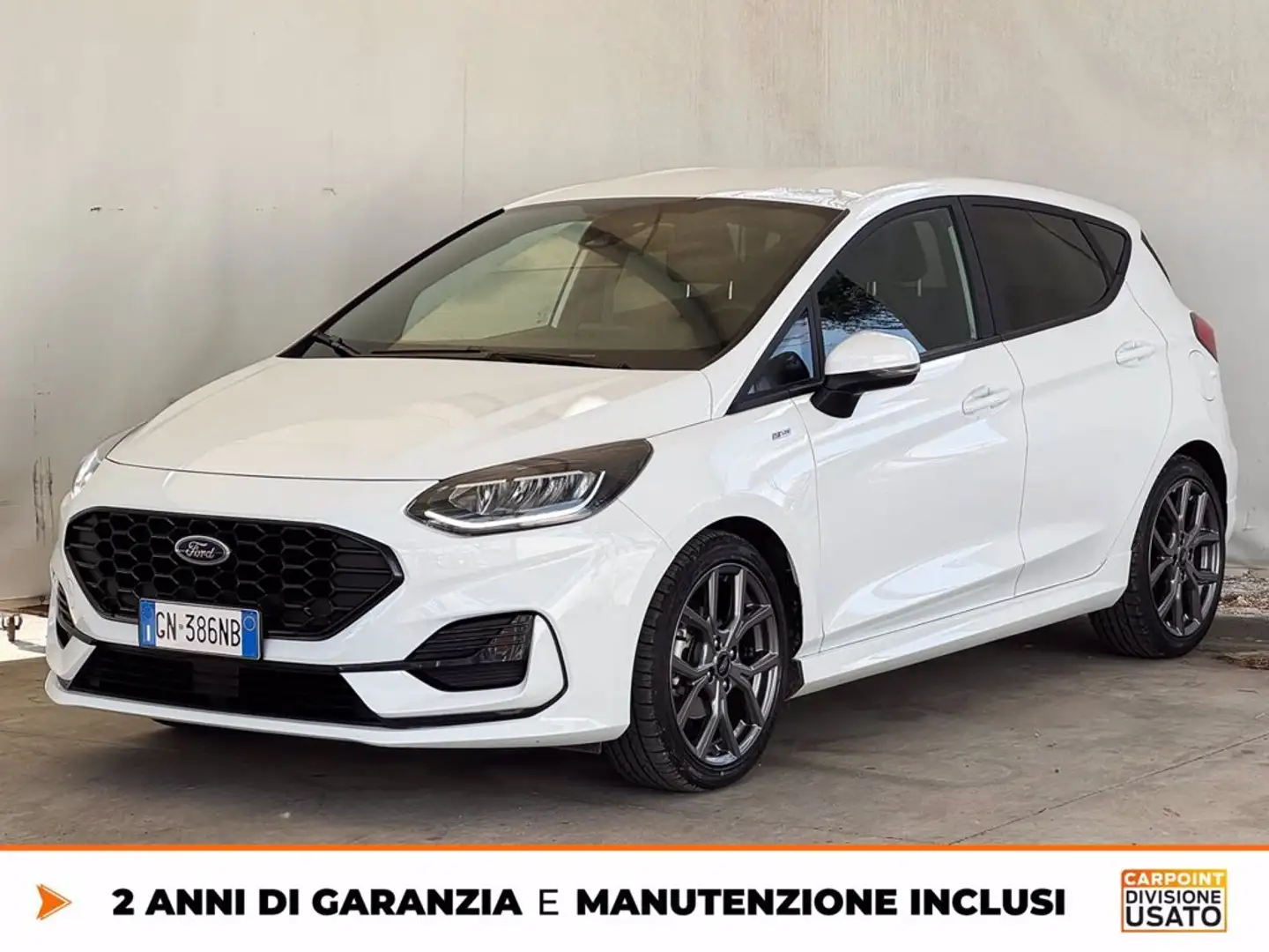 Ford Fiesta 5p 1.0 ecoboost h st-line 125cv Wit - 1