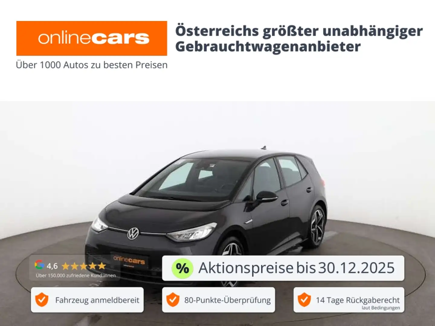 Volkswagen ID.3 .3 Pure Performance City 45kWh Aut LED RADAR Grau - 1