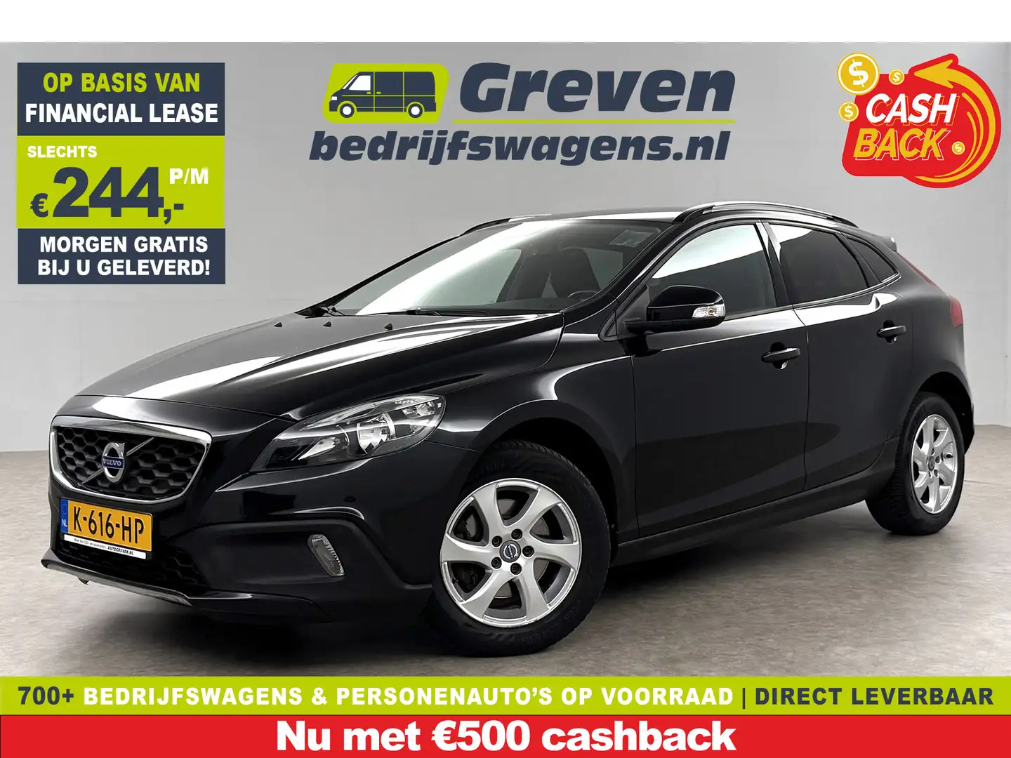Volvo V40 1.6 T4 | 180PK | Airco | Cruise | Navigatie | Dode Noir - 1