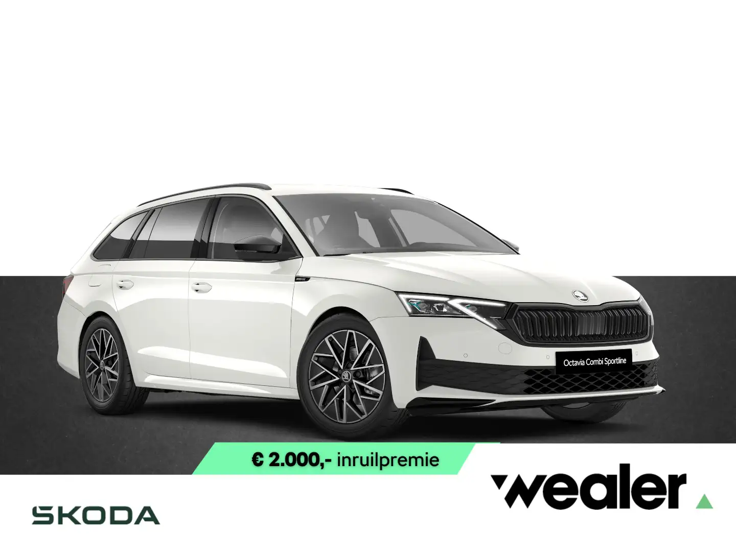 Skoda Octavia Combi Sportline Tour 1.5 TSI 150 PK DSG | Automaat Wit - 1
