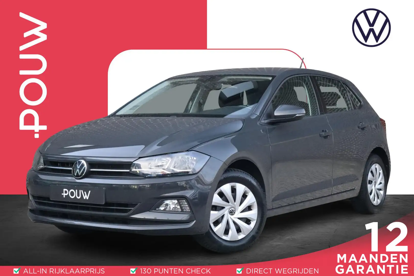 Volkswagen Polo 1.0 TSI 95pk Comfortline | Navigatie | Adaptieve C Gris - 1
