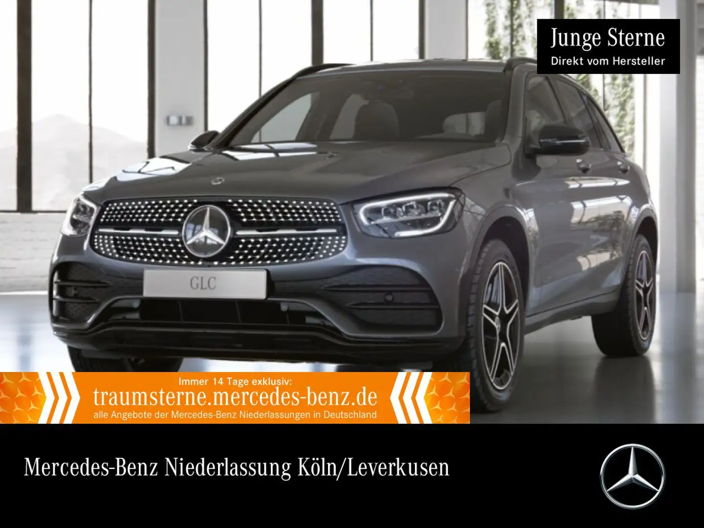 Mercedes-Benz GLC 300 de 4M AMG+NIGHT+AHK+LED+FAHRASS+KAMERA+9G Grau - 1