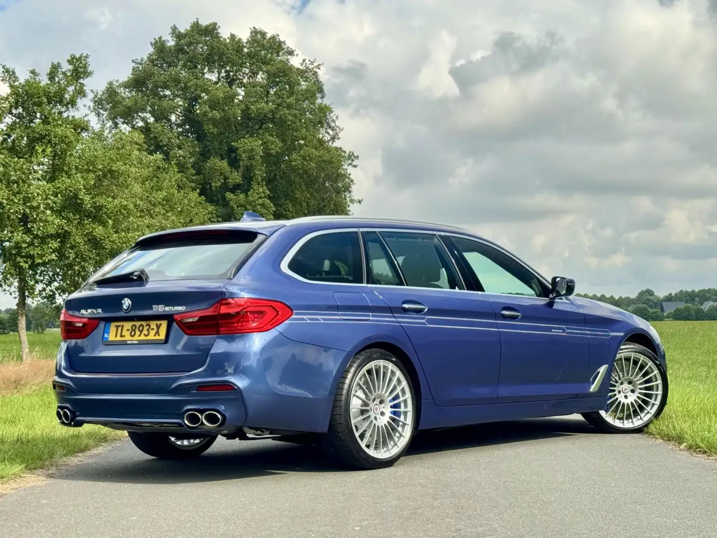 Alpina B5 Biturbo Touring Allrad 608 pk|Eerste lak|Pano|Trek Синій - 2